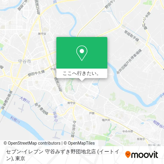 セブン-イレブン 守谷みずき野団地北店 (イートイン)地図