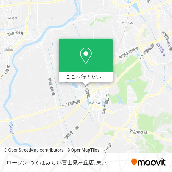 ローソン つくばみらい富士見ヶ丘店地図