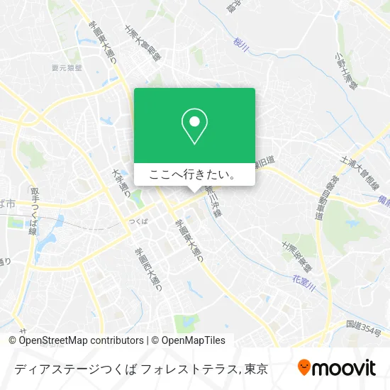 ディアステージつくば フォレストテラス地図