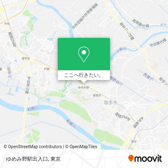 ゆめみ野駅出入口地図