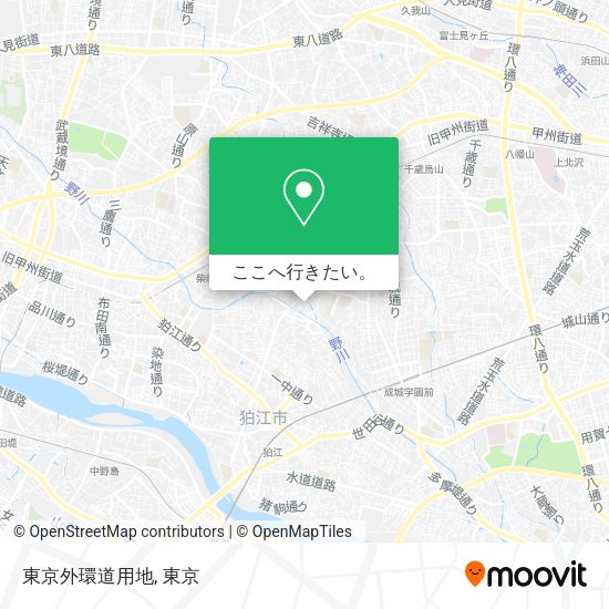 東京外環道用地地図