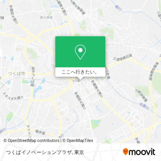 つくばイノベーションプラザ地図