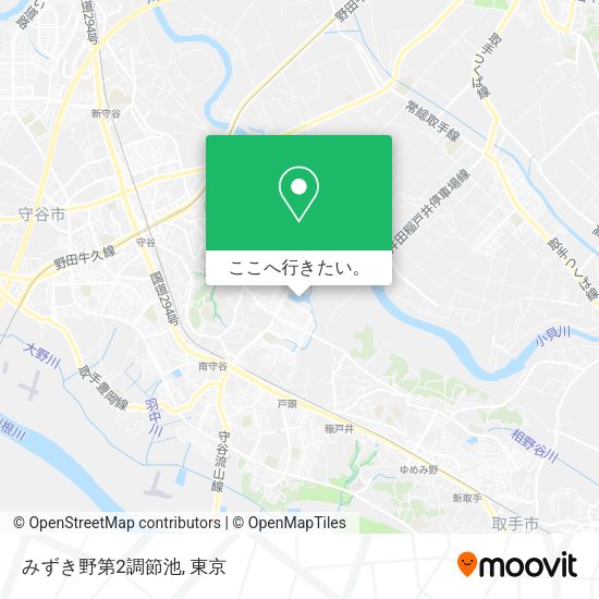 みずき野第2調節池地図