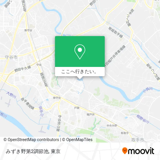 みずき野第2調節池地図