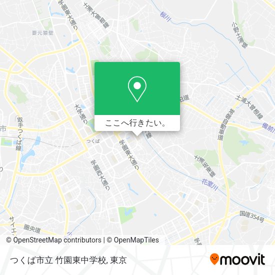 つくば市立 竹園東中学校地図