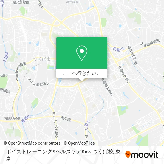 ボイストレーニング&ヘルスケアKiss つくば校地図