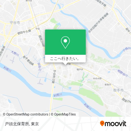 戸頭北保育所地図