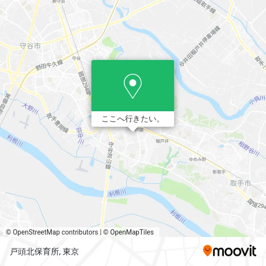 戸頭北保育所地図