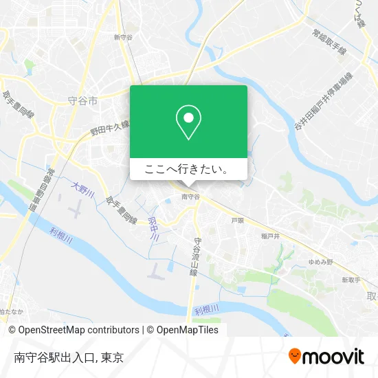 南守谷駅出入口地図