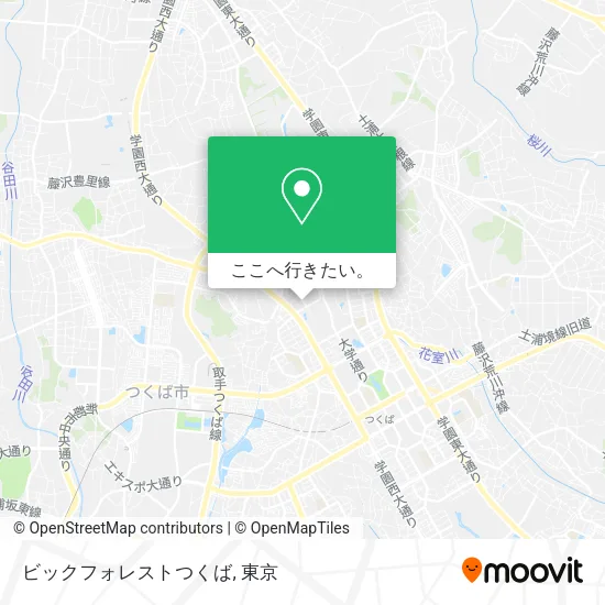 ビックフォレストつくば地図
