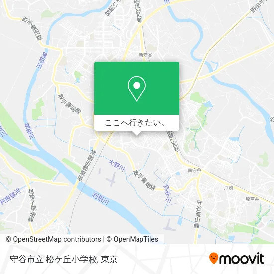 守谷市立 松ケ丘小学校地図