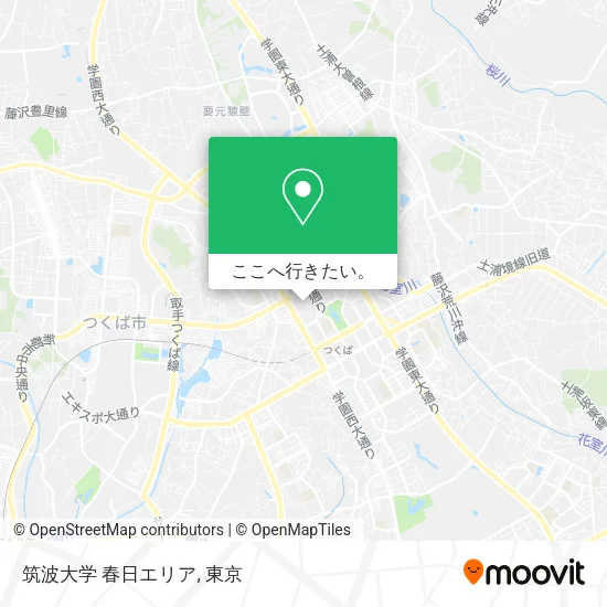 筑波大学 春日エリア地図