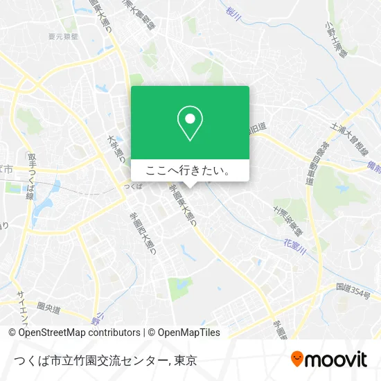 つくば市立竹園交流センター地図