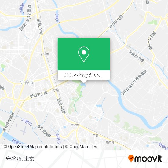 守谷沼地図