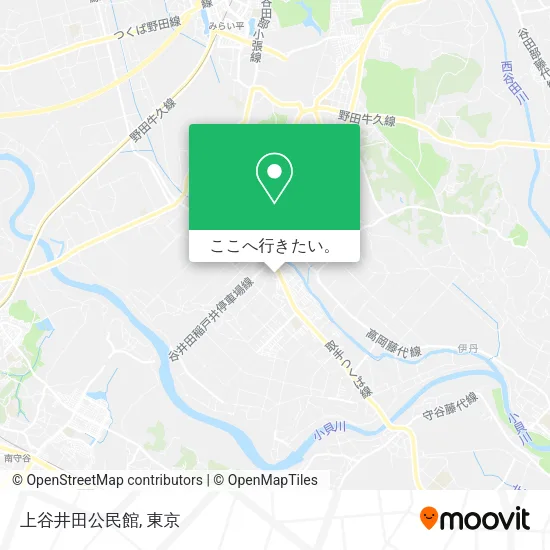 上谷井田公民館地図