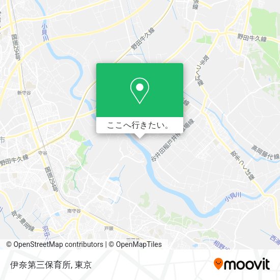 伊奈第三保育所地図