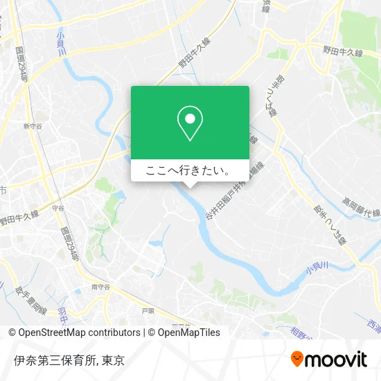 伊奈第三保育所地図