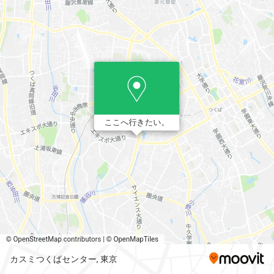 カスミつくばセンター地図