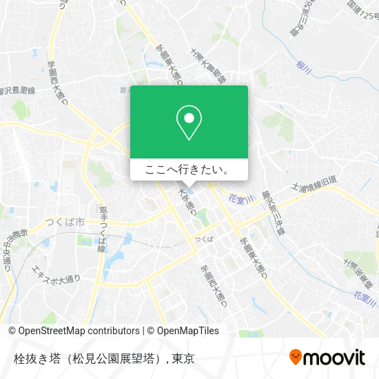栓抜き塔（松見公園展望塔）地図