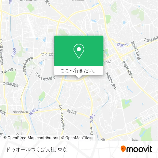 ドゥオールつくば支社地図
