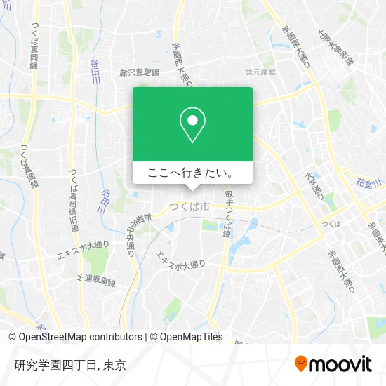 研究学園四丁目地図