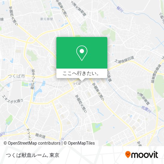 つくば献血ルーム地図