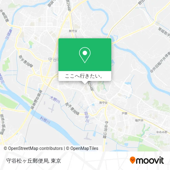 守谷松ヶ丘郵便局地図
