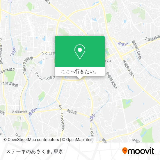 ステーキのあさくま地図