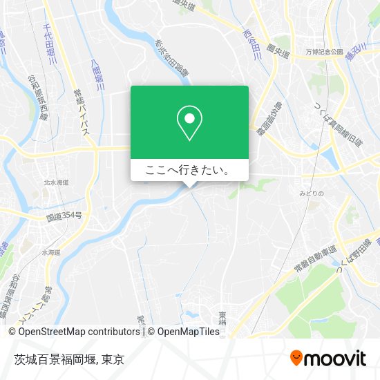茨城百景福岡堰地図