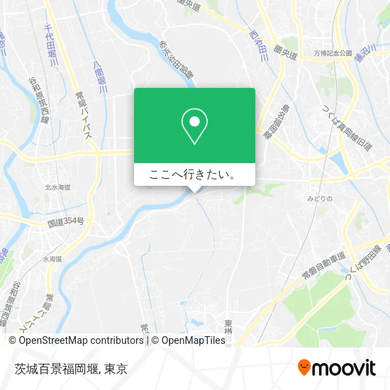 茨城百景福岡堰地図