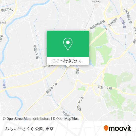 みらい平さくら公園地図