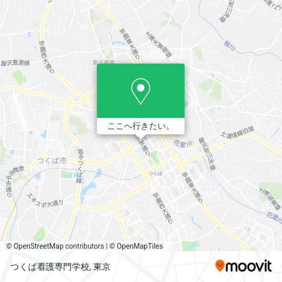 つくば看護専門学校地図