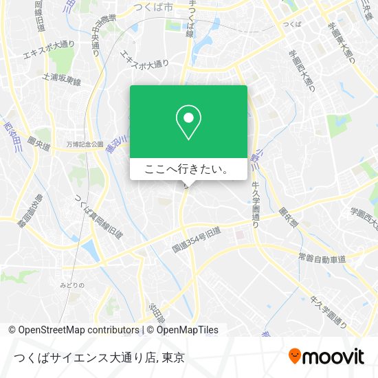 つくばサイエンス大通り店地図