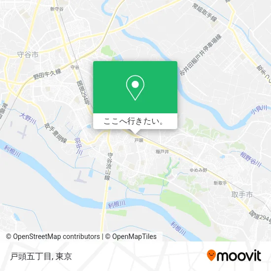 戸頭五丁目地図