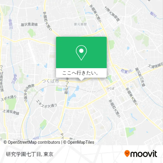 研究学園七丁目地図
