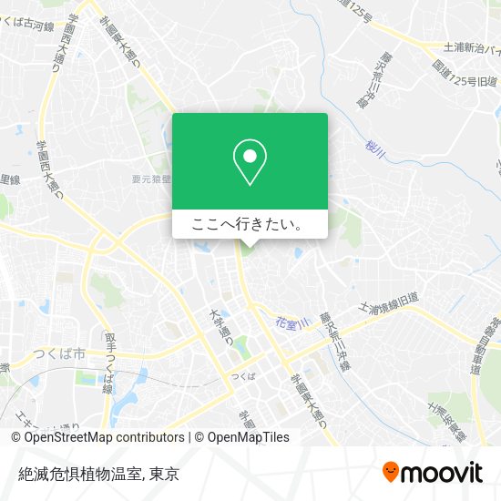 絶滅危惧植物温室地図