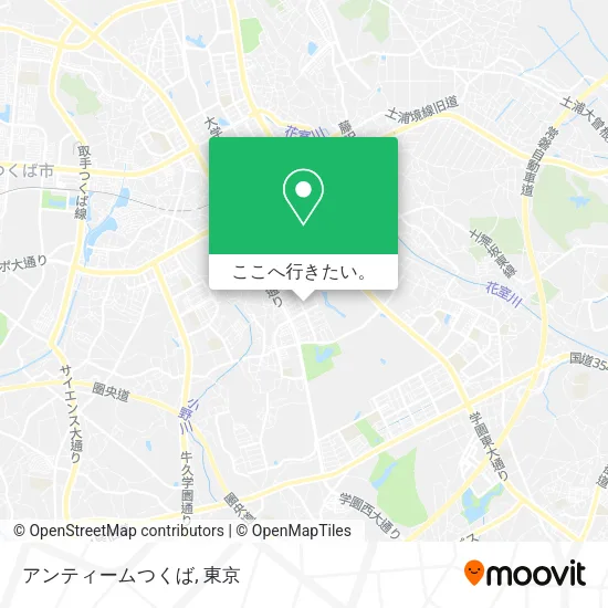 アンティームつくば地図