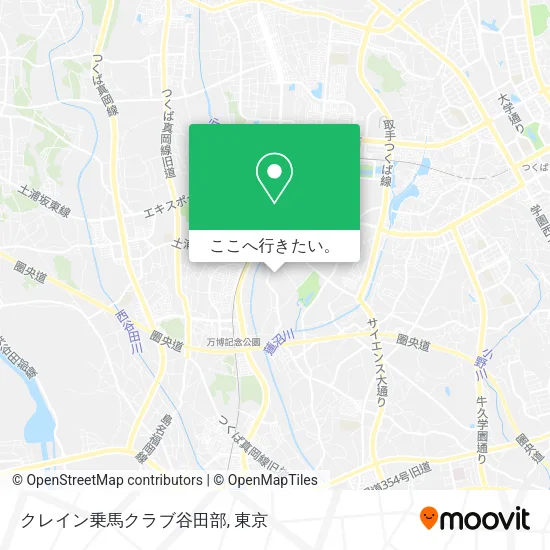 クレイン乗馬クラブ谷田部地図