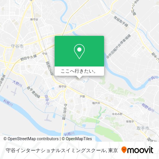 守谷インターナショナルスイミングスクール地図