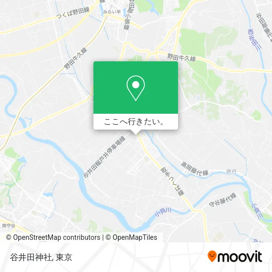谷井田神社地図