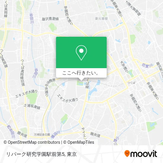 リパーク研究学園駅前第5地図
