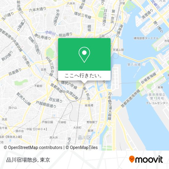 品川宿場散歩地図