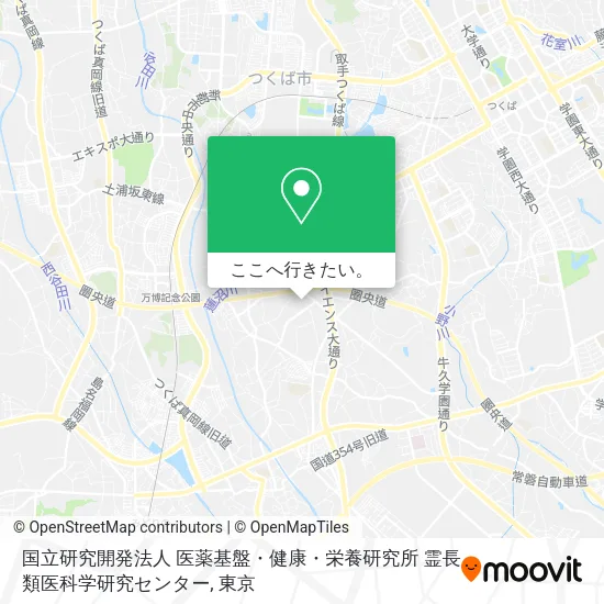 国立研究開発法人 医薬基盤・健康・栄養研究所 霊長類医科学研究センター地図