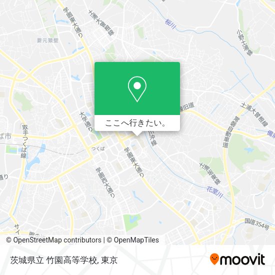 茨城県立 竹園高等学校地図