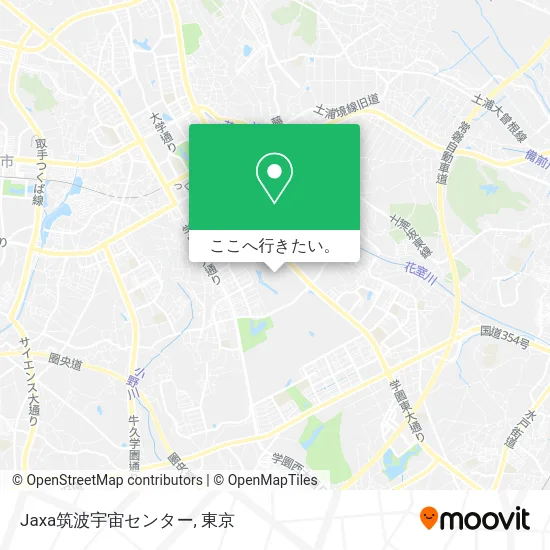 Jaxa筑波宇宙センター地図