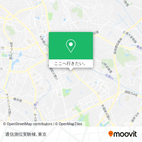 通信測位実験棟地図