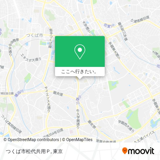 つくば市松代共用Ｐ地図