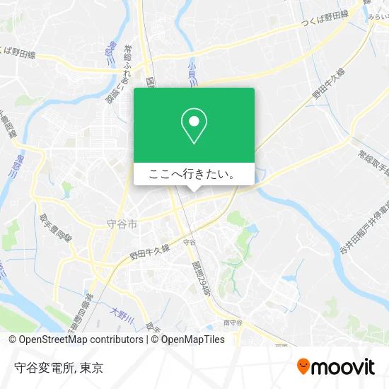 守谷変電所地図