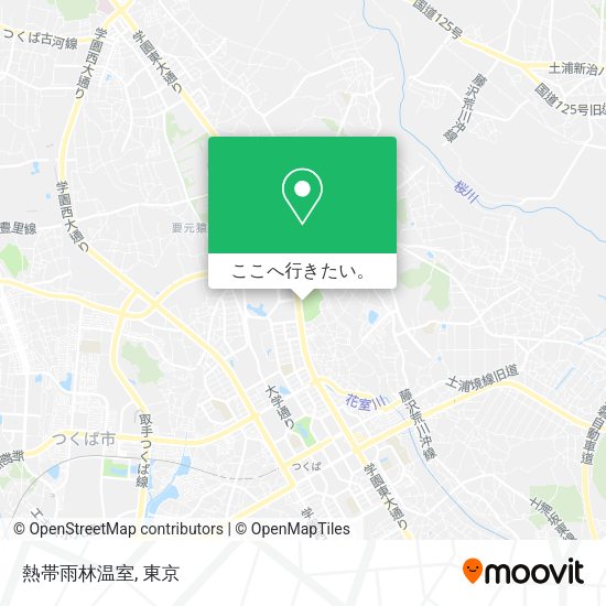 熱帯雨林温室地図