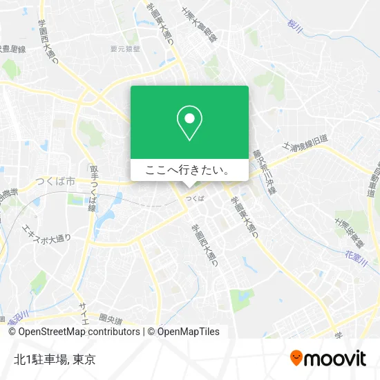 北1駐車場地図